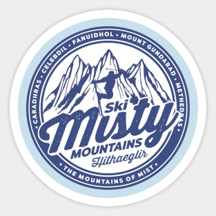 Misty Mountains Sticker